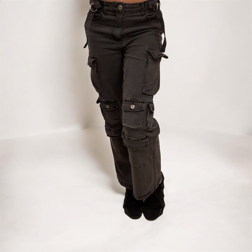 Women's Black Cargo Pants (V.I.P Jeans)